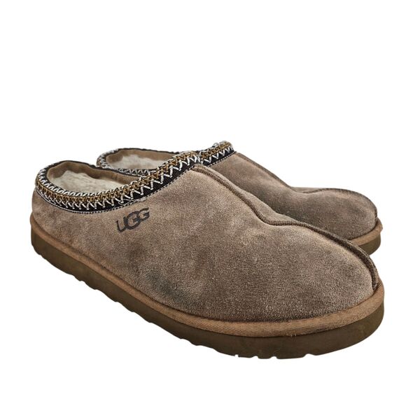 UGG Tasman Slippers Men's Sz 15 Suede Brown Cozycore - Picture 2 of 14